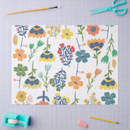 Mooie waterverf bloemen Mooie kleuren Roze Tissuepapier