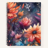 Mooie Waterverf bloemen Notitieboek (Voorkant)