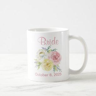Mooie Waterverf bloemen om te worden Koffiemok