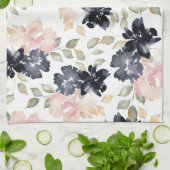 mooie waterverf bloemen origineel theedoek (Gevouwen)