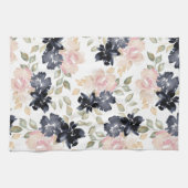 mooie waterverf bloemen origineel theedoek (Horizontaal)