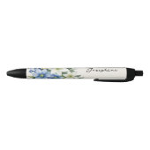 Mooie waterverf bloemenaangepaste naam zwarte inkt pen (Bodem)