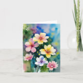 Mooie Waterverf bloemenblanco notities (Voorkant)