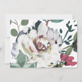 Mooie Waterverf Bloemenfoto Save The Date (Achterkant)