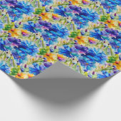 Mooie waterverf. Bloementuin Cadeaupapier (Hoek)