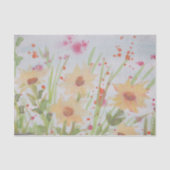 Mooie waterverf bloemenweefsel papier (Voorkant)