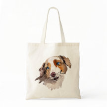 Mooie Waterverf Blue Eyed Australian Shepherd