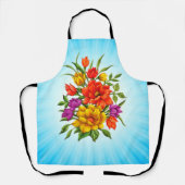 Mooie Waterverf boeket van bloemen-34123 Schort (Voorkant)