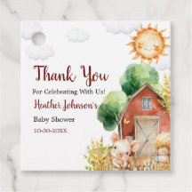 Mooie Waterverf Boerderij Baby Shower