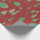 Mooie waterverf bomen cadeaupapier (Hoek)