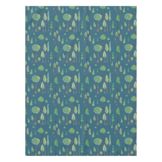 Mooie Waterverf bomen Tafelkleed (Voorkant)