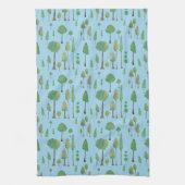 Mooie Waterverf bomen Theedoek (Verticaal)