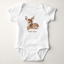 Mooie waterverf boshertje baby body