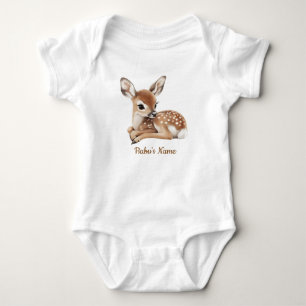 Mooie waterverf boshertje baby body romper