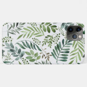 Mooie Waterverf Botanische bladeren Case-Mate iPhone Case (Achterkant (horizontaal))