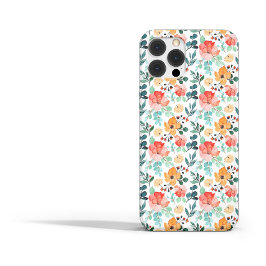Mooie Waterverf botanische flora + monogram iPhone 15 Case