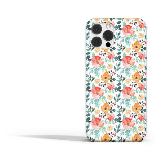 Mooie Waterverf botanische flora + monogram Case-Mate iPhone Case