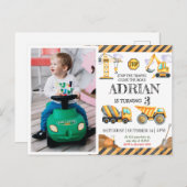 Mooie Waterverf Bouw Verjaardag Voor Kinderen Briefkaart (Voorkant / Achterkant)