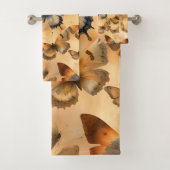 Mooie Waterverf Butterflies Bad Handdoek (Insitu)