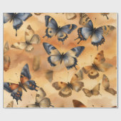Mooie Waterverf Butterflies Cadeaupapier (Vlak)