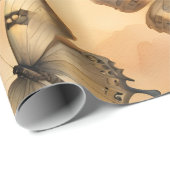 Mooie Waterverf Butterflies Cadeaupapier (Rol Hoek)