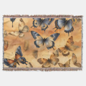 Mooie Waterverf Butterflies Deken (Voorkant)
