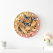 Mooie Waterverf Butterflies Grote Klok (Huis)