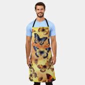 Mooie Waterverf Butterflies Schort (Gedragen)