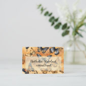 Mooie Waterverf Butterflies Visitekaartje (Staand voorkant)