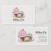 Mooie Waterverf camera-Visitekaartjes Visitekaartje (Voorkant / Achterkant)