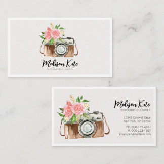 Mooie Waterverf camera-Visitekaartjes Visitekaartje