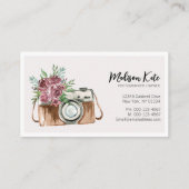 Mooie Waterverf camera-Visitekaartjes Visitekaartje (Achterkant)