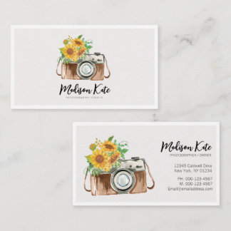 Mooie Waterverf camera-Visitekaartjes Visitekaartje