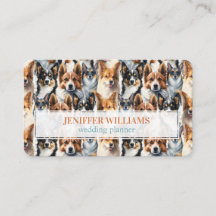 Mooie waterverf Corgi-hondpatroon