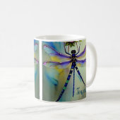 Mooie Waterverf Dragonfly, koffie-Mok Koffiemok (Voorkant rechts)