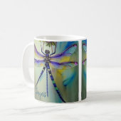 Mooie Waterverf Dragonfly, koffie-Mok Koffiemok (Voorkant links)