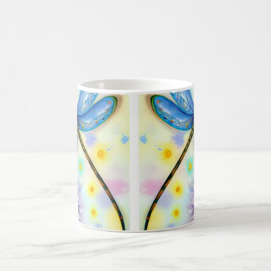 Mooie Waterverf Dragonfly, koffie-Mok Koffiemok (Center)