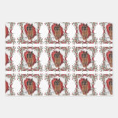 Mooie Waterverf Duitse herders kerstmis Inpakpapier Vel (Voorkant)