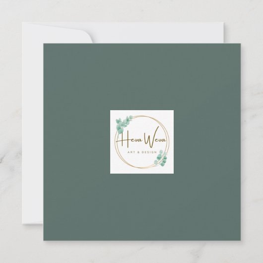 Mooie waterverf eend en lavendel deken  kaart (Achterkant)