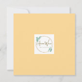 Mooie waterverf eend met wilde bloemen blanco  kaart (Achterkant)