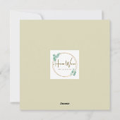 Mooie Waterverf Eend Reflectie Blank  Feestdagenkaart (Achterkant)