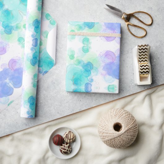 Mooie Waterverf Effect Wrapping Paper Cadeaupapier (Crafts)