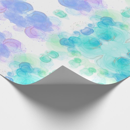 Mooie Waterverf Effect Wrapping Paper Cadeaupapier (Hoek)