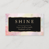 Mooie Waterverf en gouden Visitekaartje (Voorkant)