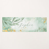 Mooie Waterverf Eucalypt naam yogamat (Voorkant (horizontaal))