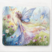 Mooie Waterverf fee in weide Muismat (Voorkant)