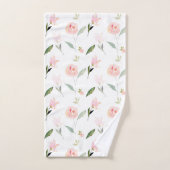 Mooie Waterverf Floral Bad Handdoek (Handdoek)
