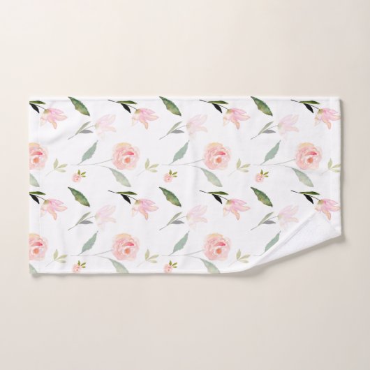 Mooie Waterverf Floral Bad Handdoek (Handdoek)
