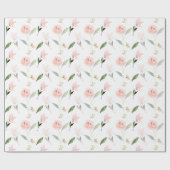 Mooie Waterverf Floral Cadeaupapier (Vlak)