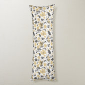 Mooie Waterverf Floral Clematis Flowers Lichaamskussen (Achterkant (Verticaal))